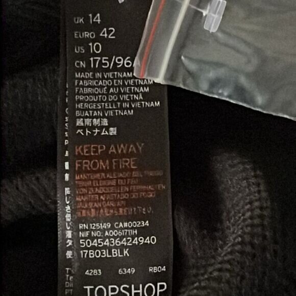 Topshop Black Blazer Shacket Size 10 NWOT - Picture 11 of 12